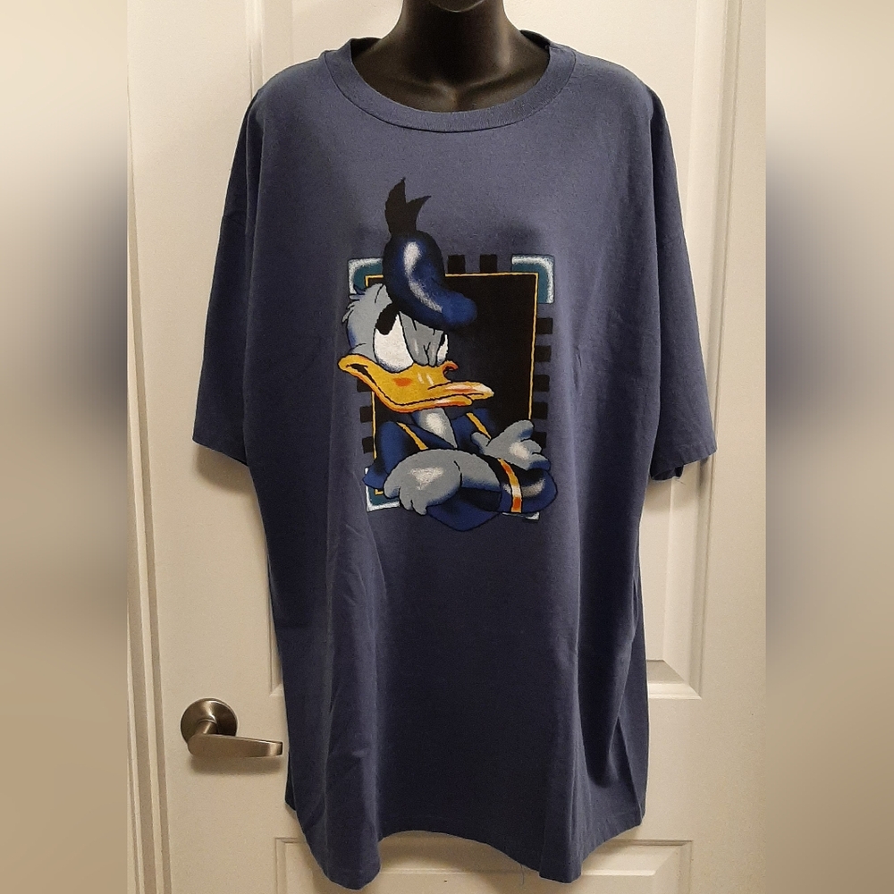 Vintage Single Stitch Mickey & Co Donald Duck Mens T-Shirt XLarge Cotton